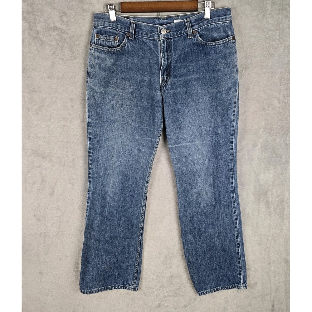 Vintage Levis 518 Superlow Boot Cut Jeans‎ Blue 13 JR M Made in USA 518-0401
